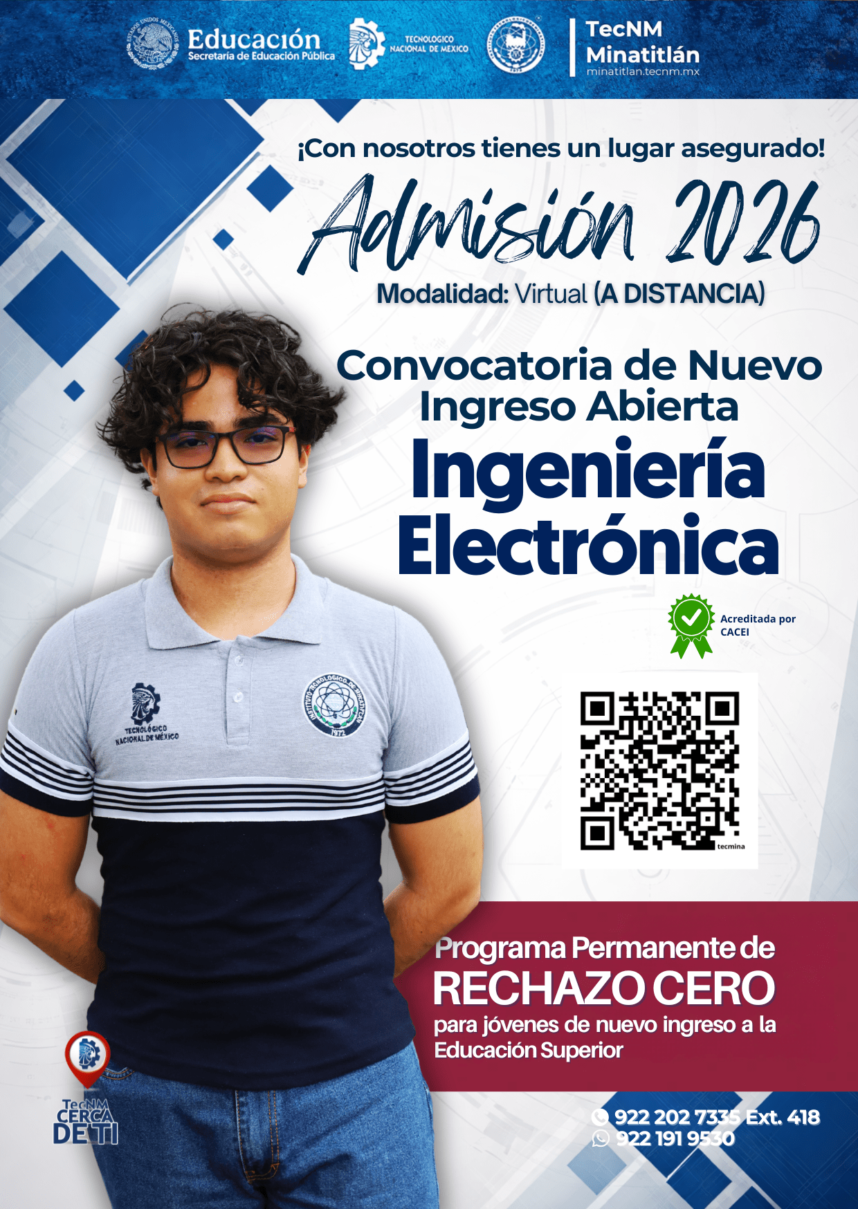 CONVOCATORIA: INGENIERÍA ELECTRÓNICA A DISTANCIA (PERIODO AGOSTO – DICIEMBRE 2026)