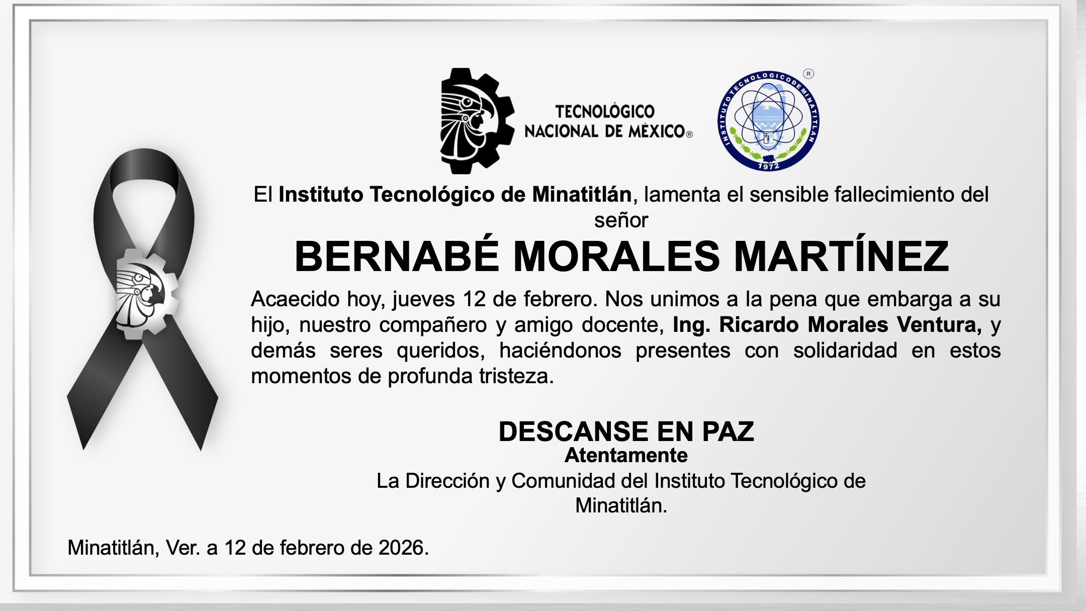 ESQUELA SR. BERNABÉ MORALES MARTÍNEZ