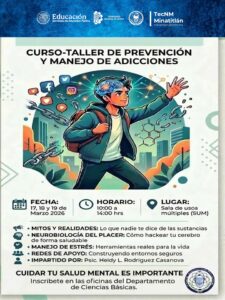 CURSO-TALLER DE PREVENCIÓN Y MANEJO DE ADICCIONES