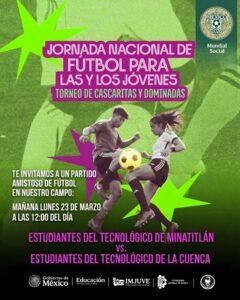 PARTIDO AMISTOSO DE FÚTBOL TECMINA VS. TEC LA CUENCA