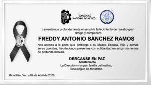 ESQUELA FREDDY ANTONIO SÁNCHEZ RAMOS