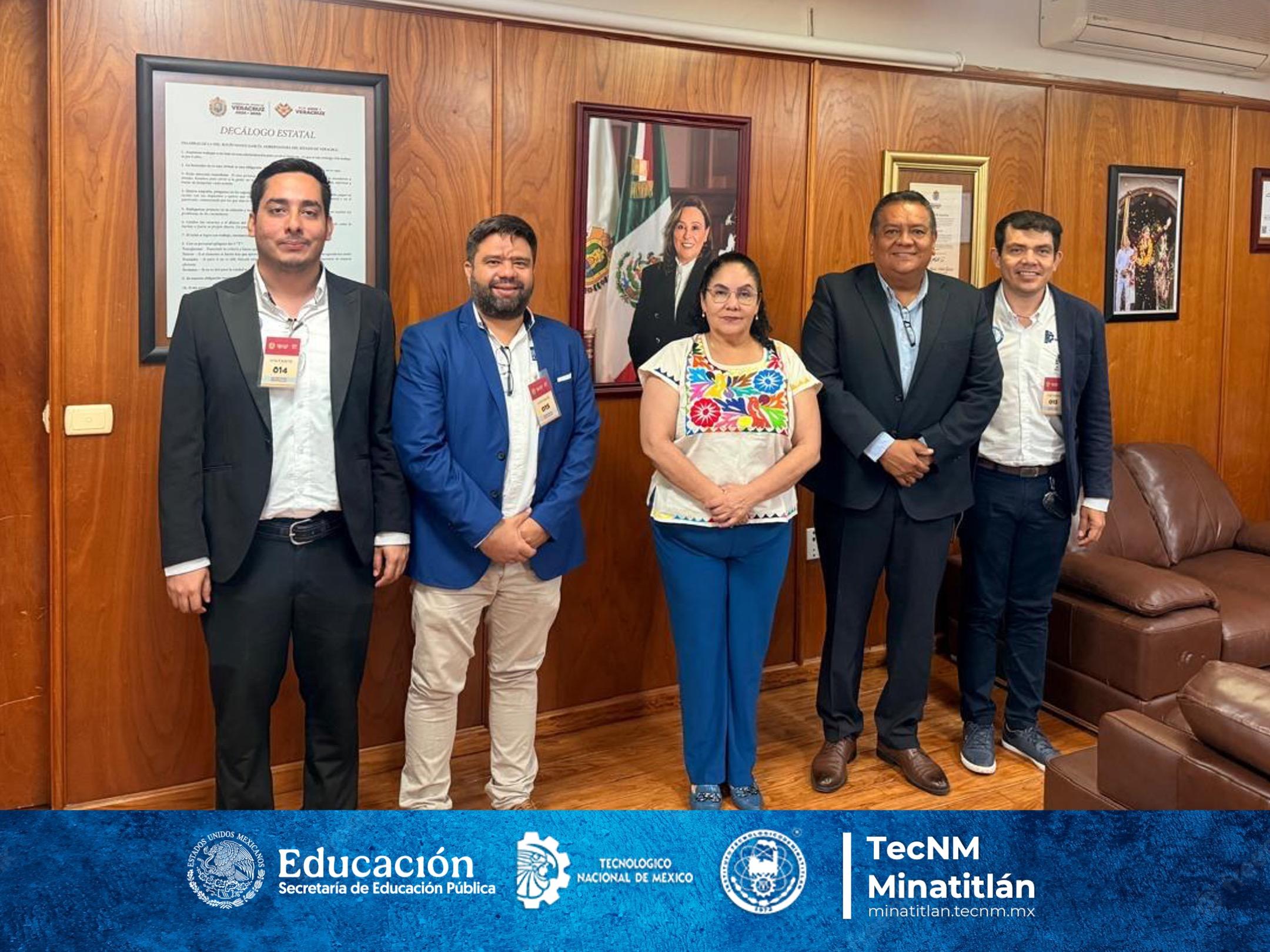 RECIBE NUESTRA SECRETARIA DE EDUCACIÓN DEL ESTADO DE VERACRUZ, LA DRA. CLAUDIA TELLO ESPINOSA A DIRECTIVOS DEL INSTITUTO TECNOLÓGICO DE MINATITLÁN