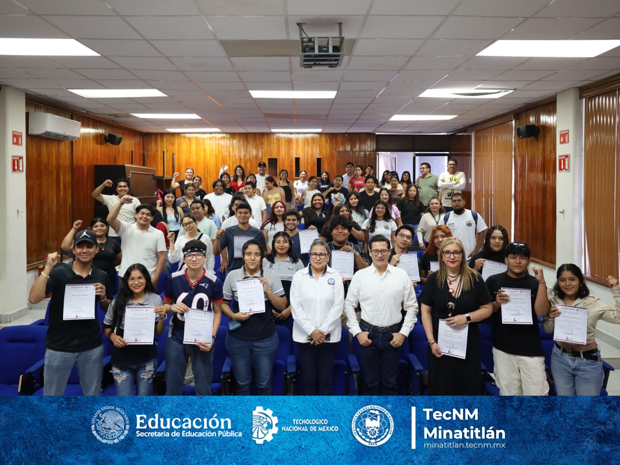 RECONOCE TECNM MINATITLÁN EL COMPROMISO AMBIENTAL DE SU COMUNIDAD ESTUDIANTIL
