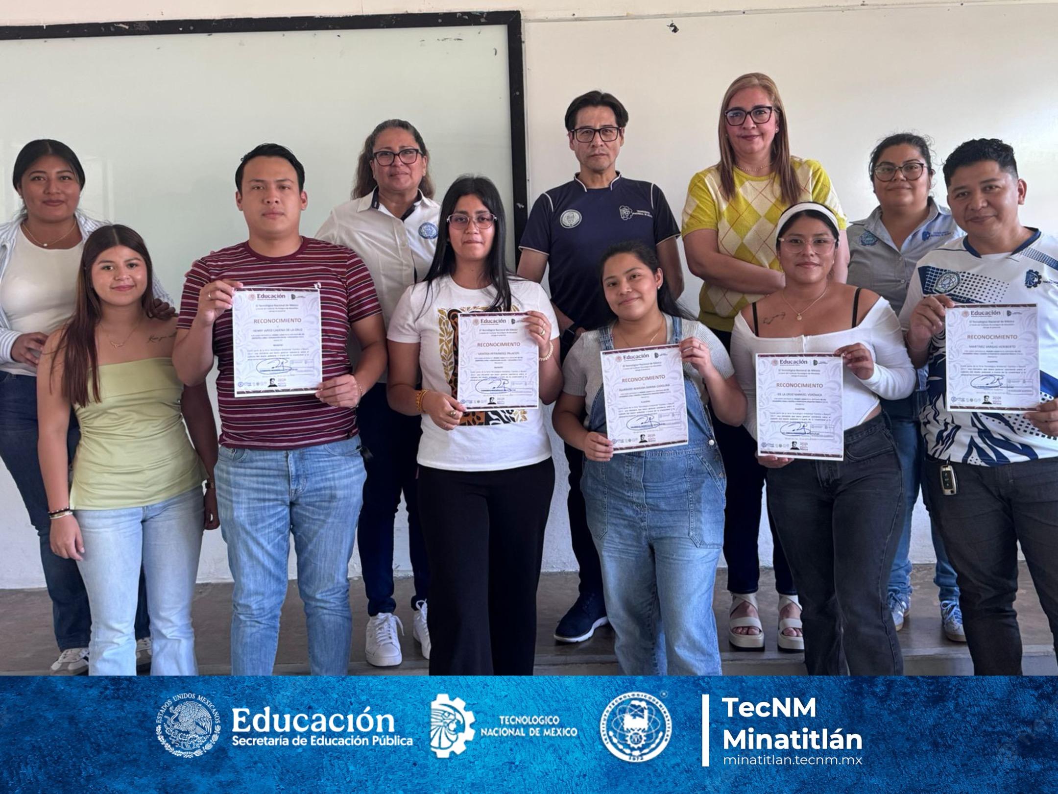 RECONOCE TECNM MINATITLÁN LA PARTICIPACIÓN DE ESTUDIANTES DE MODALIDAD MIXTA EN LA FERIA TECNOLÓGICA AMBIENTAL