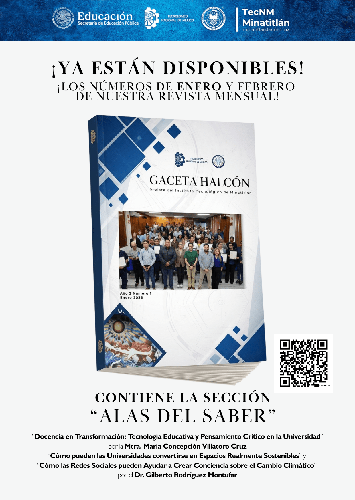 ¡YA ESTÁN DISPONIBLES LAS EDICIONES ENERO Y FEBRERO 2026 DE LA GACETA HALCÓN!