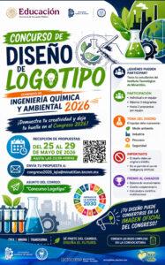 ¡PARTICIPA EN EL CONCURSO DE DISEÑO DE LOGOTIPO DEL CONGRESO DE INGENIERÍA QUÍMICA Y AMBIENTAL 2026! 