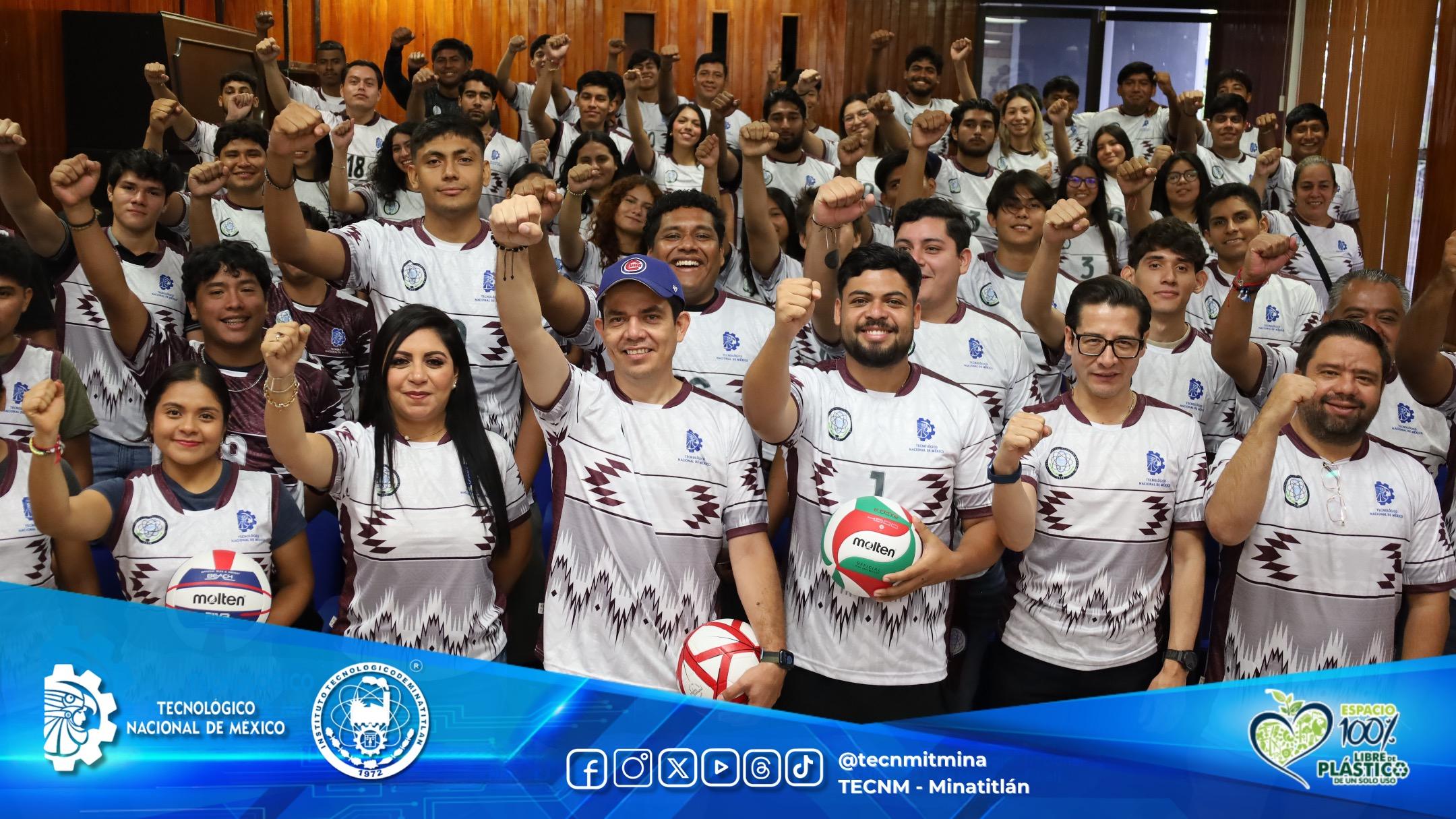 TEC DE MINATITLÁN ENTREGA UNIFORMES A SU DELEGACIÓN RUMBO AL LXVIII EVENTO PRENACIONAL DEPORTIVO DEL TECNM