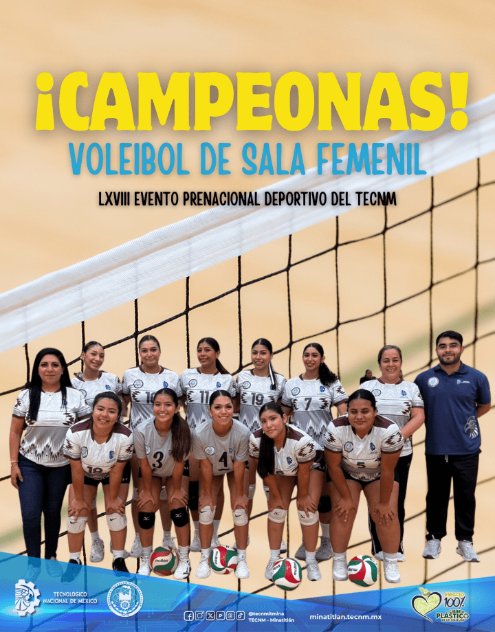 ¡LAS HALCONES DEL TECMINA SON CAMPEONAS DEL LXVIII EVENTO PRENACIONAL DEPORTIVO DEL TECNM! 