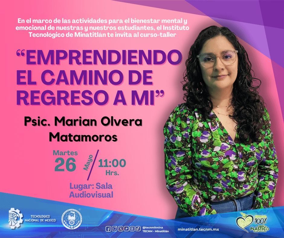 CURSO-TALLER “EMPRENDIENDO EL CAMINO DE REGRESO A MÍ”