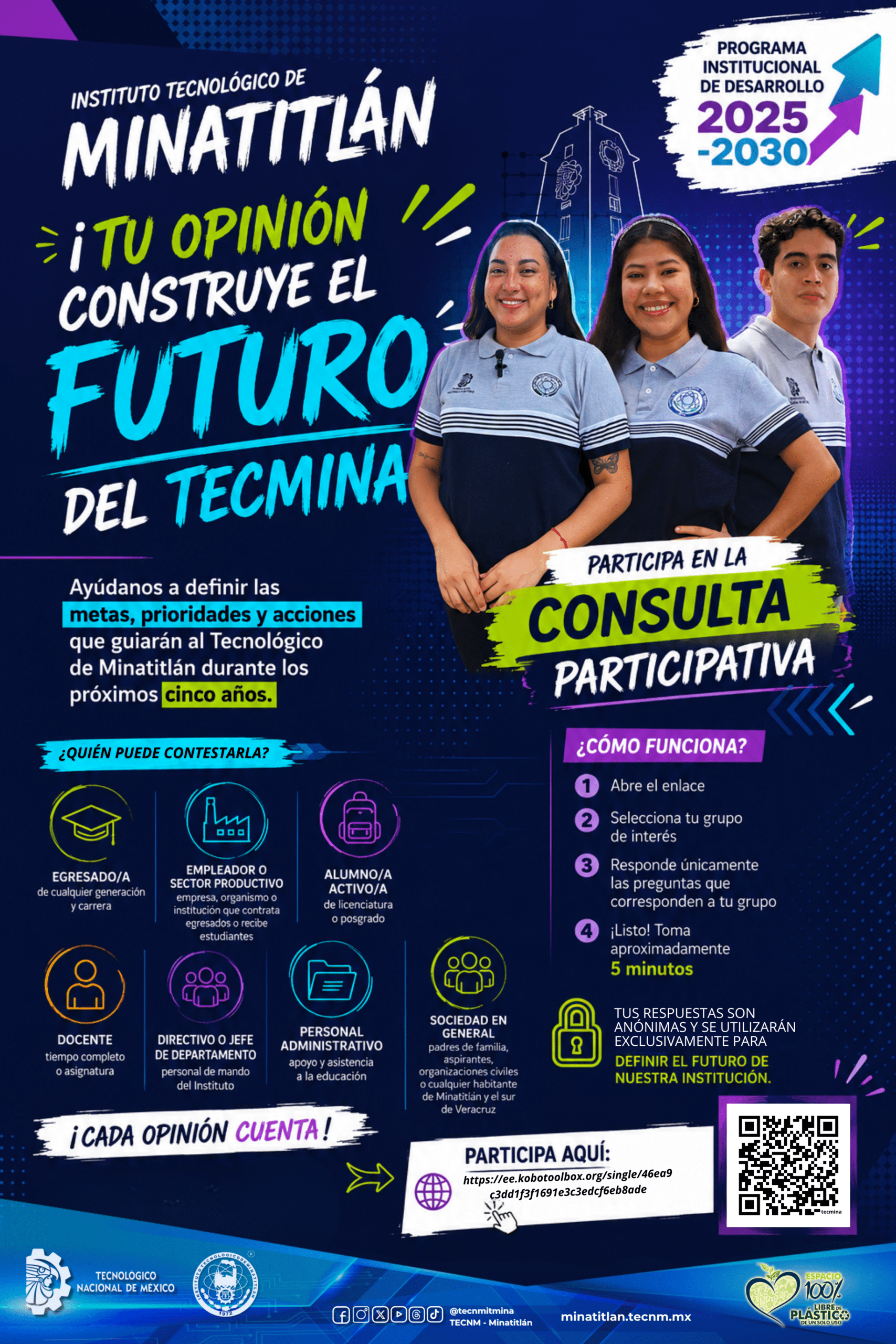 ¡TU VOZ ES IMPORTANTE PARA EL TEC DE MINA!