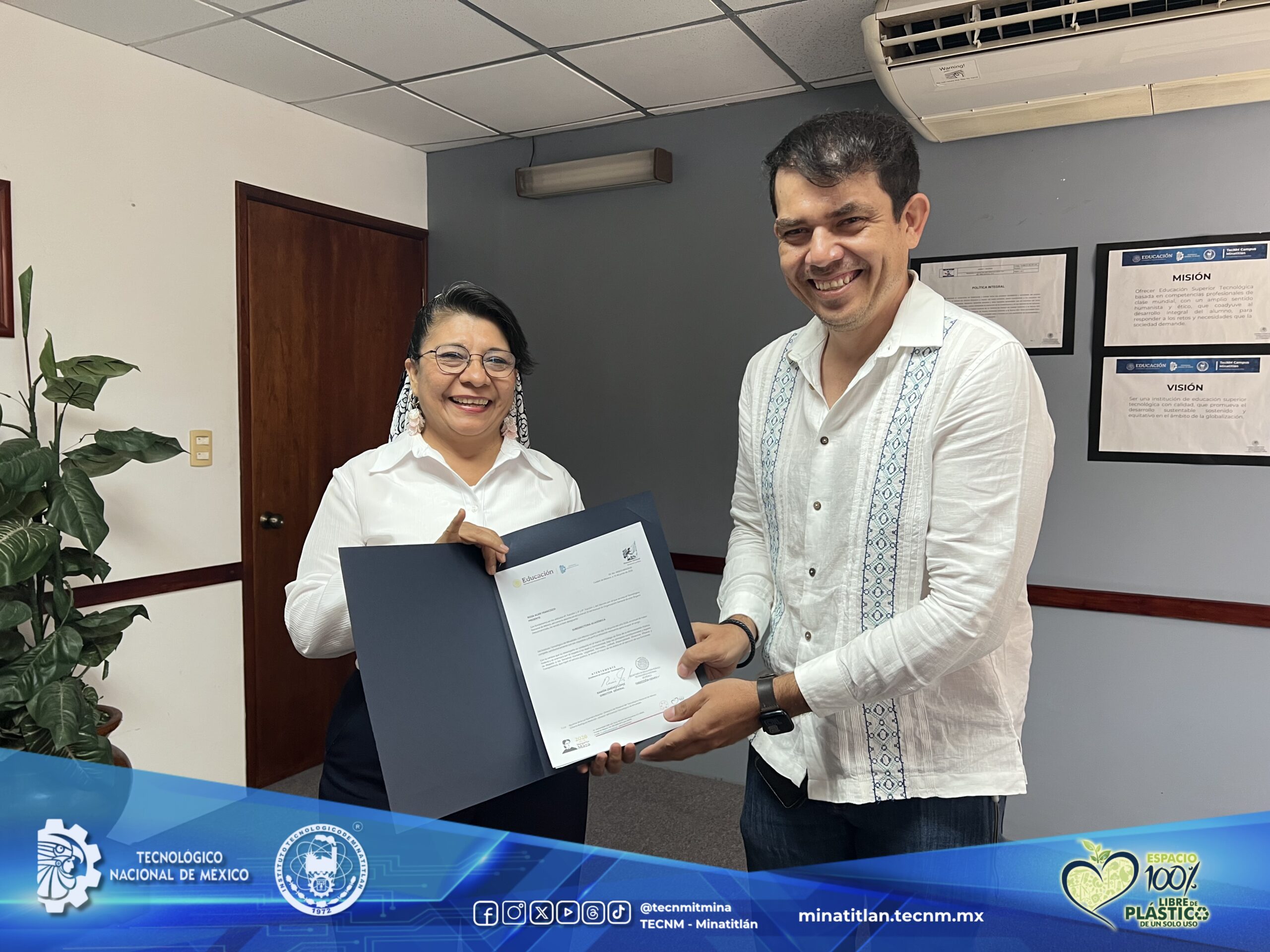 MTRA. ROSA ALOR FRANCISCO RECIBE NOMBRAMIENTO OFICIAL COMO SUBDIRECTORA ACADÉMICA DEL INSTITUTO TECNOLÓGICO DE MINATITLÁN