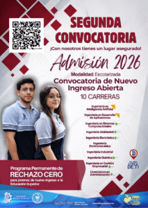 SEGUNDA CONVOCATORIA NUEVO INGRESO 2026