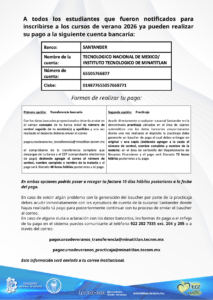 AVISO IMPORTANTE CURSOS DE VERANO