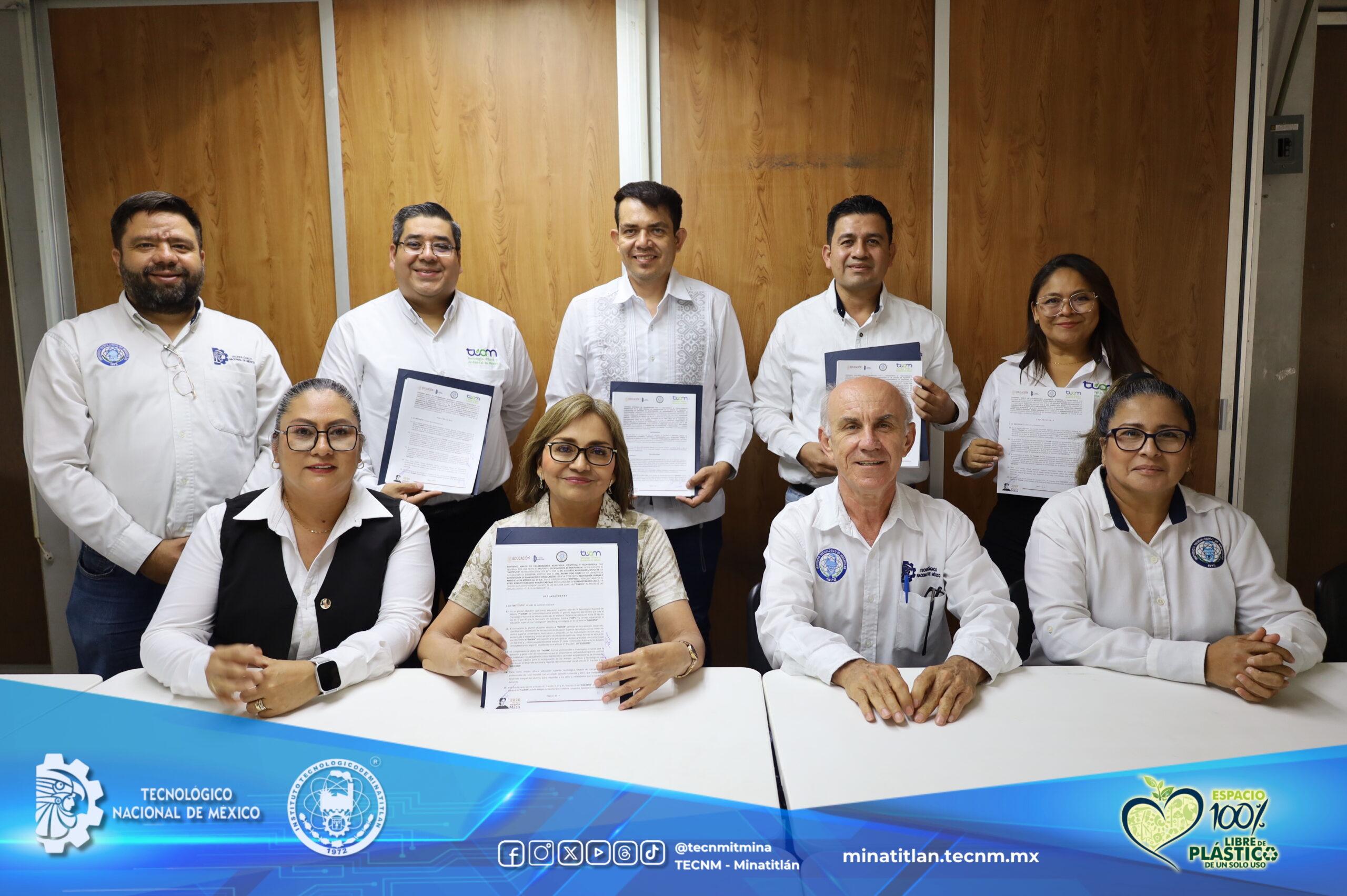 TECNOLÓGICO DE MINATITLÁN FORTALECE SU VINCULACIÓN CON EL SECTOR PRODUCTIVO MEDIANTE CONVENIO DE COLABORACIÓN CON TUAM