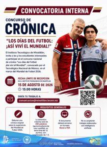 CONVOCATORIA INTERNA: CONCURSO DE CRÓNICA “LOS DÍAS DE FÚTBOL ¡ASÍ VIVÍ EL MUNDIAL”