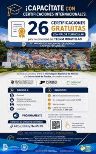 ¡CAPACÍTATE CON CERTIFICACIONES INTERNACIONALES!
