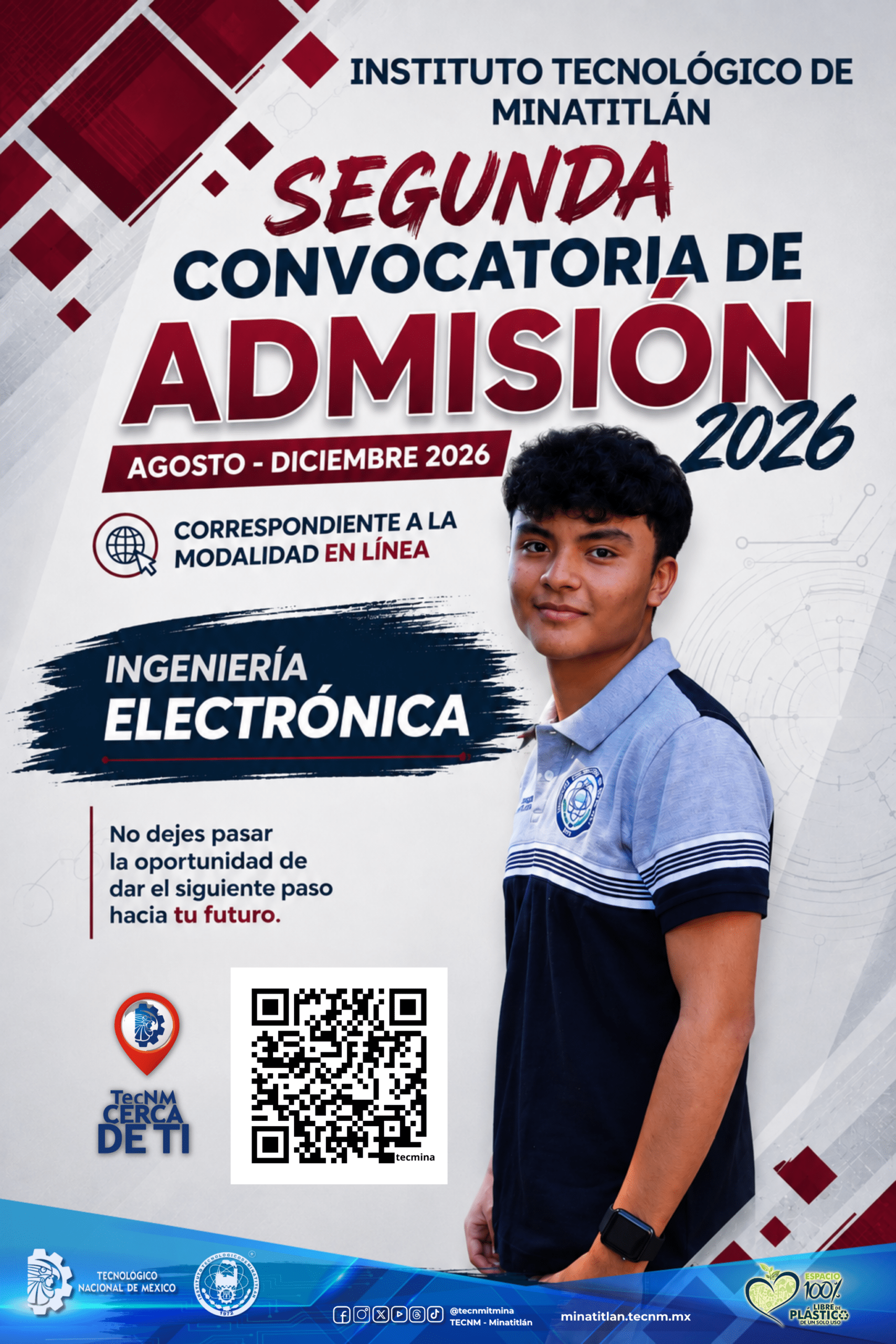 SEGUNDA CONVOCATORIA: INGENIERÍA ELECTRÓNICA (MODALIDAD EN LÍNEA)