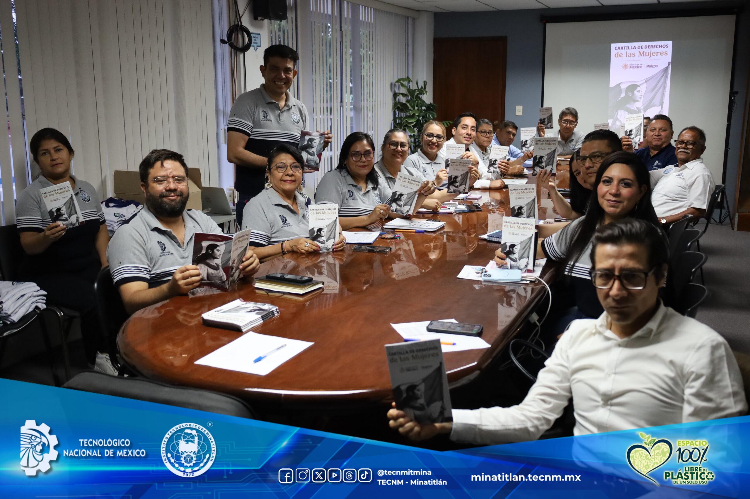 DR. GILBERTO RODRÍGUEZ MONTUFAR IMPULSA LA IGUALDAD Y FORTALECE LA IDENTIDAD INSTITUCIONAL EN EL TECNOLÓGICO DE MINATITLÁN EN EL MARCO DE LA ENTREGA DE LA CARTILLA DE DERECHOS DE LAS MUJERES