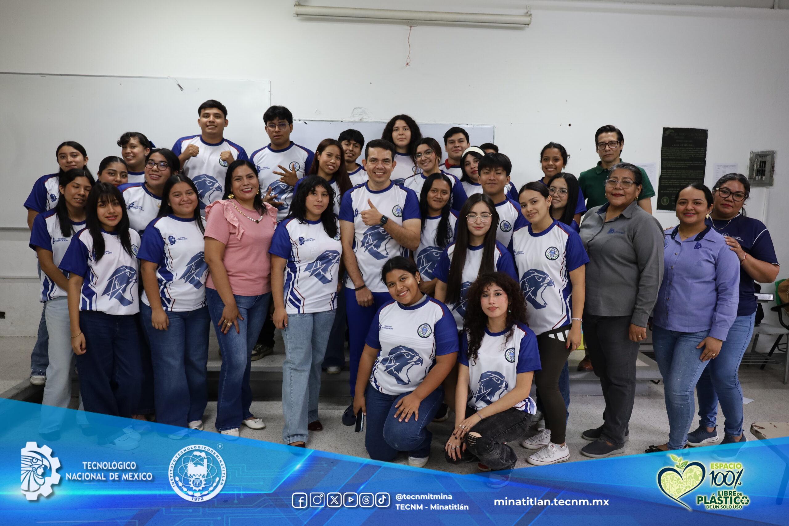 DIRECTOR DEL TECNOLÓGICO DE MINATITLÁN ENCABEZA NUEVA ETAPA DE LA ESTRATEGIA  “PÓNTE LA CAMISETA DEL TECMINA” CON ESTUDIANTES DE TERCER SEMESTRE