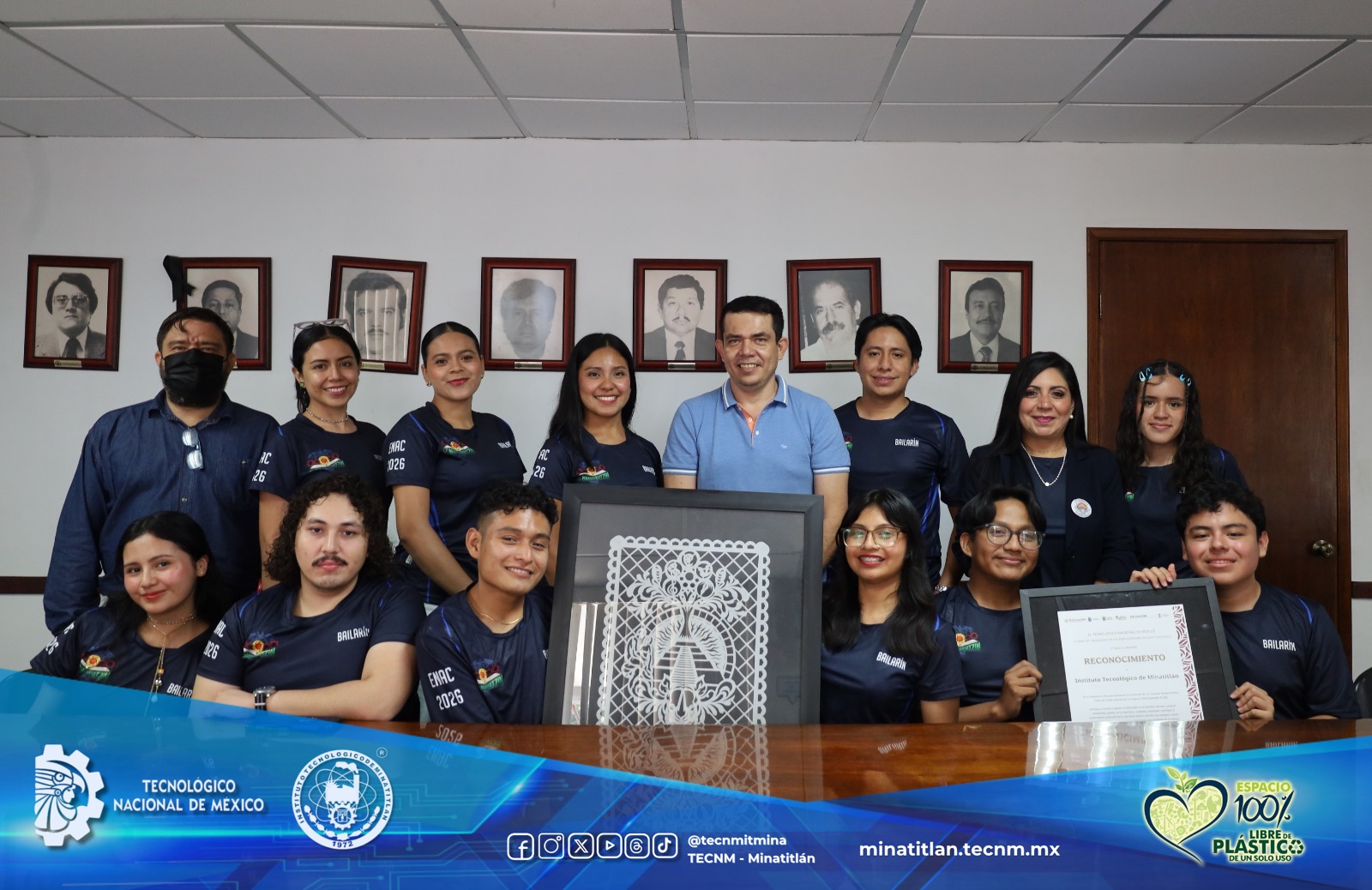 DIRECTOR DEL TECNOLÓGICO DE MINATITLÁN RECONOCE EL TALENTO Y DESTACADA PARTICIPACIÓN DE SU GRUPO DE DANZA FOLCLÓRICA “NANAHUATZIN” EN EL XLII ENAC