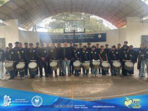 DIRECTOR DEL TECMINA CONOCE LOS AVANCES DE PREPARACIÓN DE LA ESCOLTA Y BANDA DE GUERRA